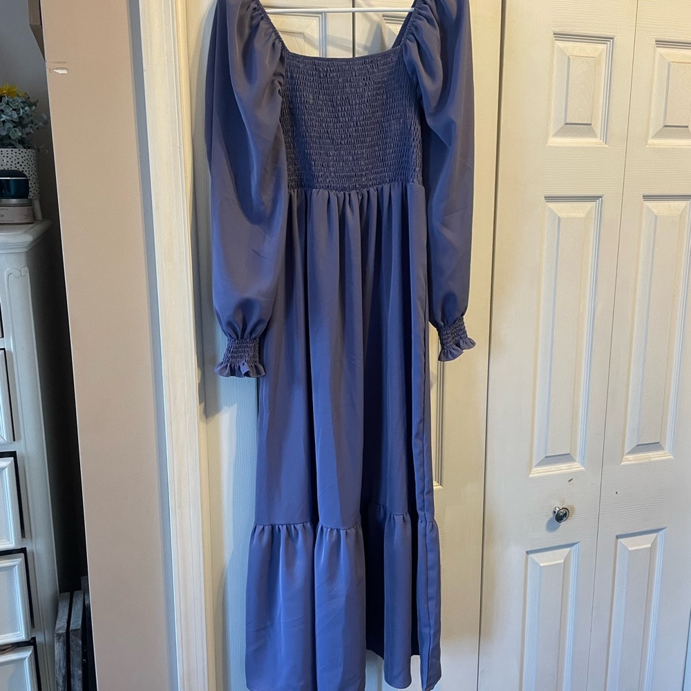 SHEIN Lavender Long Sleeve Dress